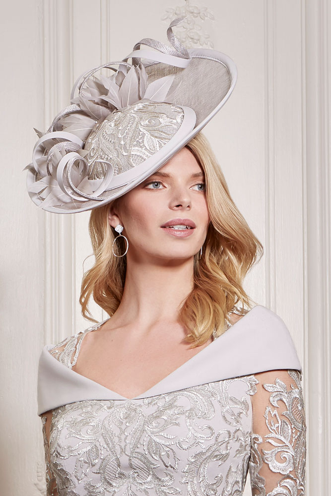 John Charles 26674 H52 Blush Mother of the Bride Bridal Wedding Formal Hat 